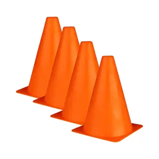 Johntoy Pionnen - 12x Stuks - Oranje - 17 Cm - Plastic - Pionnetjes - Sport/voetbal Training - Sport - Veldsporten - Training Kegel - Slalom