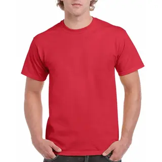 Gildan Rood Katoenen Shirt Voor Volwassenen L (40/52)