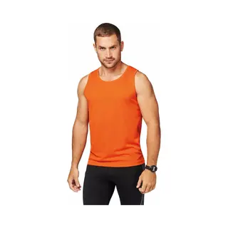 Proact Sport Singlet Voor Heren - Tanktop Hemd - Oranje - Herenkleding - Mouwloze T-shirts - Sportkleding L