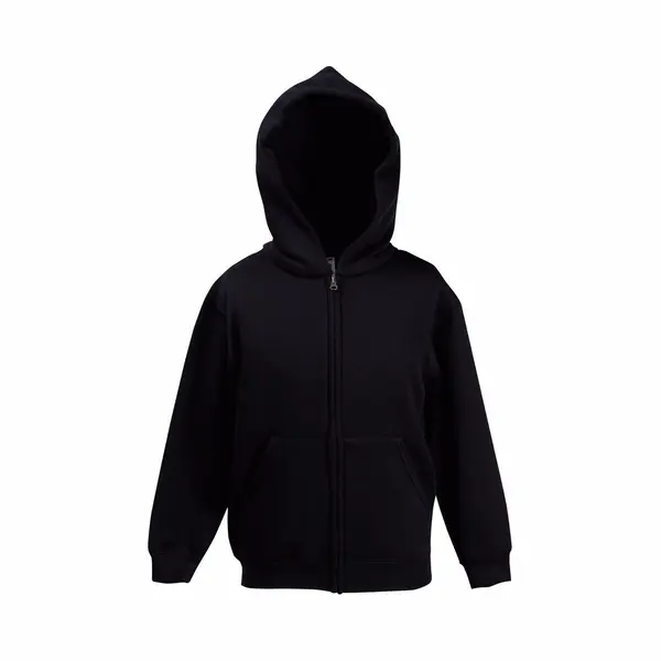 Fruit of the Loom Zwart Katoenmix Vest Met Capuchon Voor Jongens 164 (14-15 Jaar) thumbnail