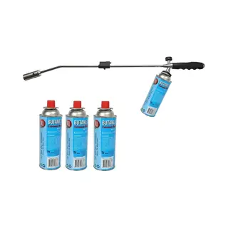 Onkruidbrander / Onkruidverdelger Inlusief 4 Gasbussen - 76 Cm