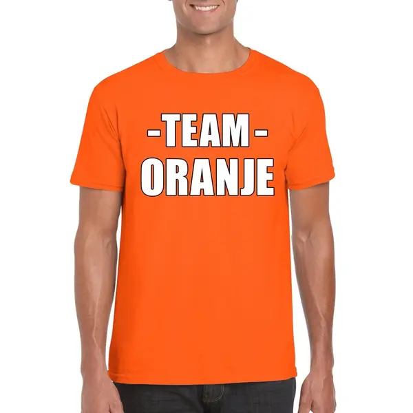 Bellatio Decorations Sportdag Team Oranje Shirt Heren S thumbnail