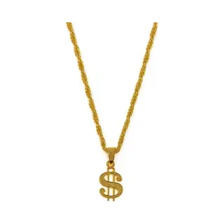 Gouden Rapper Amerikaanse Dollar Ketting