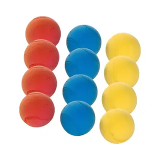 Summer Play Foam/soft Ballen - 12x Stuks - Gekleurd - Dia 7 Cm - Tennis - Ballen Gooien - Speelgoed