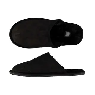 Heren Instap Sloffen/pantoffels - Zwart - Maat 43-44