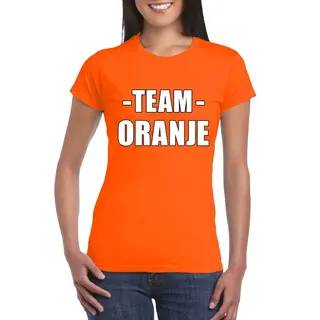 Bellatio Decorations Sportdag Team Oranje Shirt Dames Xs