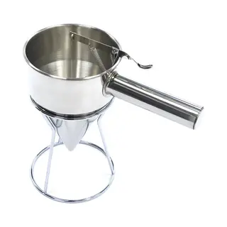 Beslagdispenser 1, 3 L Rvs Incl. Doseerknop - Professionele Beslag Dispenser - Hygiënisch En Duurzaam