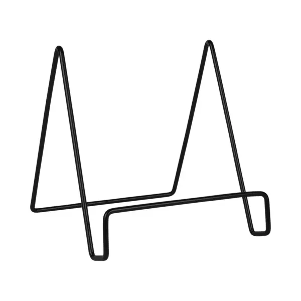 Quvio Buchstütze Minimalistisch - Buchständer - Buchstütze Für Erwachsene - Zeitschriftenständer - Modern - Metall - 15, 5 X 13 X 14 Cm - Schwarz thumbnail