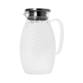 Krumble Karaf Met Filter, Handvat En Deksel - Schubbenpatroon - Schenkkan - Kan - Schenkkan - Karaf - Waterfilter - Waterkan - Schenkfles -