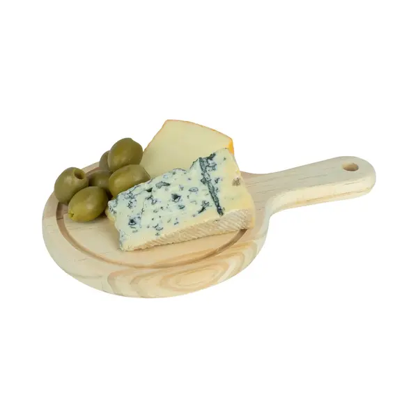 Krumble Tapasplank - Serveerplank - Borrelplank - Borrelplanken Hout - Kaasplank - Plank - Plankje - Snijplank - Bereidingsplank - Diameter 15 Cm - thumbnail