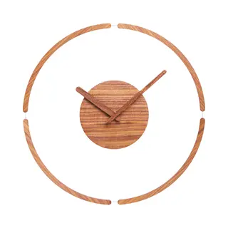 Quvio Klok – Wandklok – Klokken – Wandklokken – Wandklok Hout – Grote Wandklok – Klok Hout – Ronde Klok – Klok Rond – Muurklok Hout