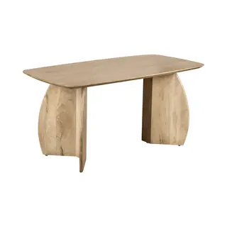 Lewis & Loft Eettafel Lon - Deens Ovaal - Fsc®-gecertificeerd Mangohout - 160x80 Cm - Naturel