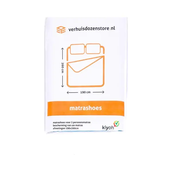 Verhuisdozenstore Matrashoes 2 Persoons 260x190 Cm | Beschermhoes Tijdens Verhuizen En Opslag | thumbnail