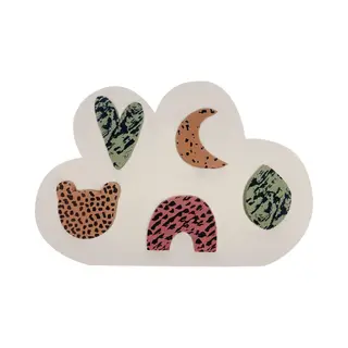 Mijn Eerste Puzzel - Jongen - VanPauline - Zacht & Veilig Foammateriaal - Wolkje - Inlegpuzzel