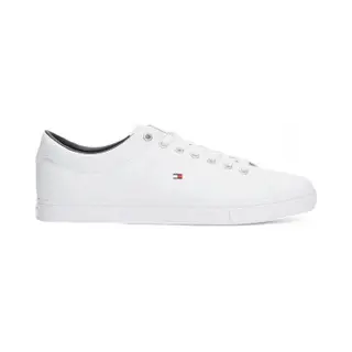 Tommy Hilfiger For Man. FM0FM02157 Essential Leather Lace-up Trainers White (44), Flat, 1 To 3 Cm, Laces, Casual