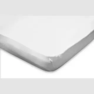 Topper Hoeslaken Jersey Katoen Stretch - Wit 180x210/220cm - Lits Jumeaux
