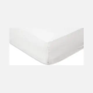 Molton Hoeslaken - Katoen - Stretch - 180x200cm - Wit - Matrasbeschermer - Matrashoes