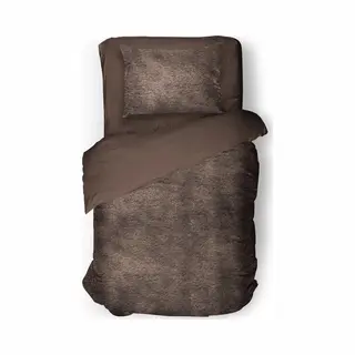 Elegance Eleganzzz Dekbedovertrek Flanel Fleece - Brown