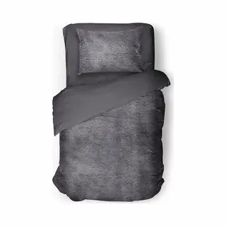 Elegance Eleganzzz Dekbedovertrek Flanel Fleece - Dark Grey