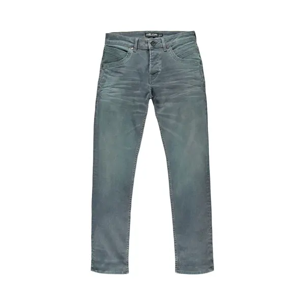 Cars Jeans Cars Henlow Regular Fit Coated Grey Blue Heren Jeans - W28 X L32 thumbnail