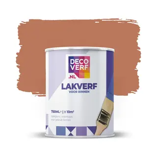 Decoverf.nl Decoverf Lakverf Toscaans Oranje, 750ml
