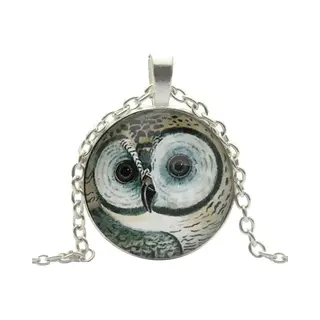 Fako Bijoux® - Ketting - Cabochon - Uil