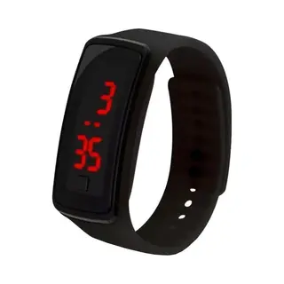 Fako Bijoux® - Kinderhorloge - Led Digital - Zwart