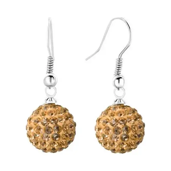 Fako Bijoux® - Oorbellen - Disco Dots - Hanger - Geel thumbnail