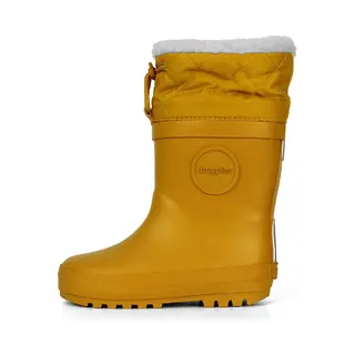 Druppies Winterlaarzen Kinderen - Gevoerde Regenlaarzen - Snowboots - Okergeel - Maat 31
