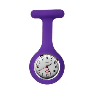Fako® - Verpleegstershorloge - Zusterhorloge - Verpleegster Horloge - Siliconen Uni - Paars