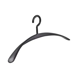 De Kledinghanger Gigant - Garderobehanger - Jassenhanger - Volwassenen - 6340 - 8 Stuks - Wing - Kunststof - Zwart - Schouderverbreding 4, 2 Cm - 45