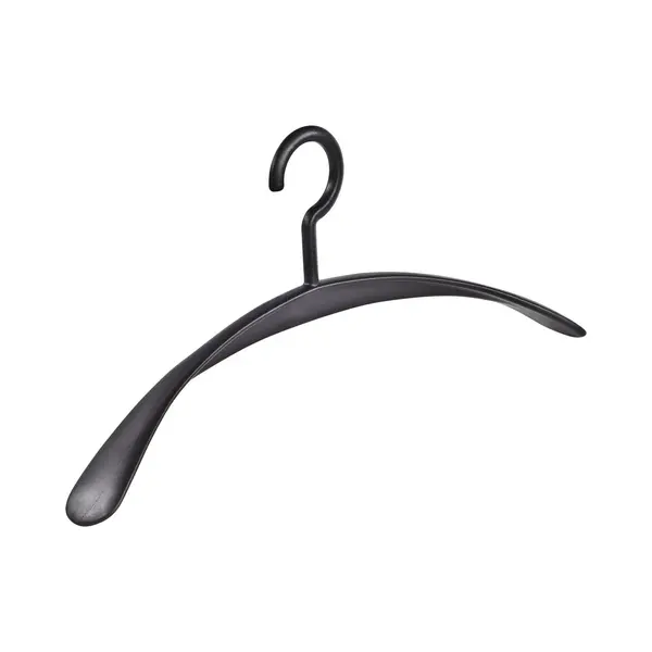 Kleiderbügel, Jackenbügel, Garderobenbügel, Wing, 8er Set, Kunststoff, Schwarz, Jacke, Nicht Drehbarer Haken, 45 Cm (6340_00/8) thumbnail