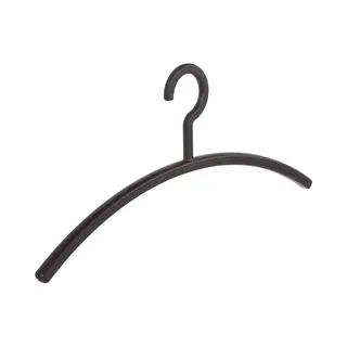 Kleiderbügel, Jackenbügel, Garderobenbügel, Primus, 8er Set, Kunststoff, Schwarz, Jacke, Nicht Drehbarer Haken, 45 Cm (6351_00/8)