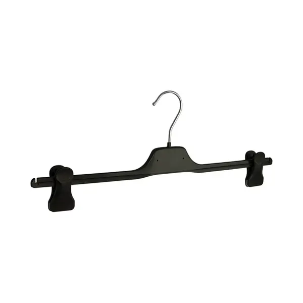 De Kledinghanger Gigant - Knijperhanger - Volwassenen - PGC40 - 30 Stuks - Kunststof - Zwart - Verschuifbare Anti-slip Knijpers - 40 Cm - Rokhanger - thumbnail