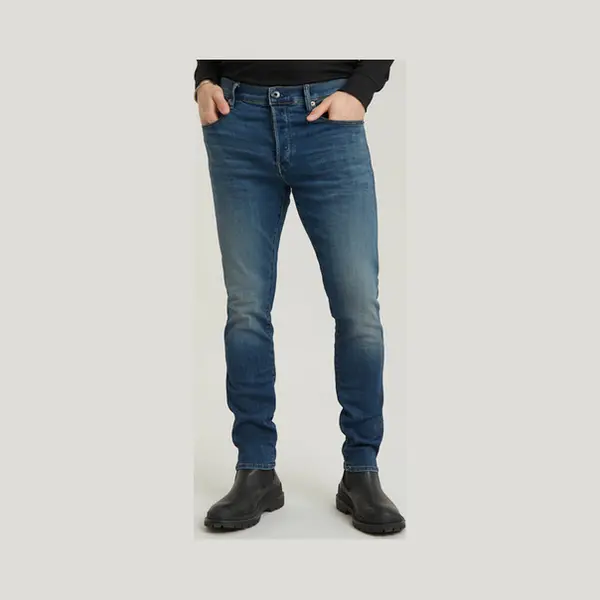 G-Star 3301 Slim Jeans - Mittelblau - Herren thumbnail