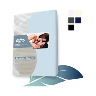 24-bedding - Jersey Topper Hoeslaken - Topdek Hoeslaken Jersey - 140x210 Cm - Wit - 100% Katoen - 5 T/m 15 Cm Hoogte.