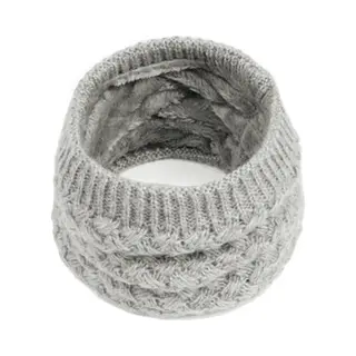 Gebreide Colsjaal / Nekwarmer Grijs | Teddy Voering | Fashion Favorite