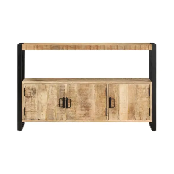 Beistellschrank 120x30x75 Cm Massivholz Mango - Vidaxl thumbnail