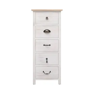 Side Cabinet 35x25x87 Cm Paulownia Wood Vidaxl