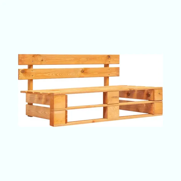 Vidaxl Outdoor-bank Paletten Holz Honigbraun thumbnail