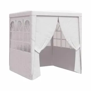 Professional Party Tent With Side Walls 2.5x2.5 M White 90 G/m² Vidaxl