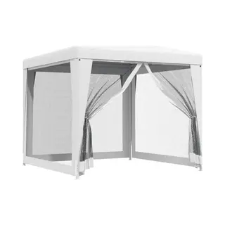 VidaXL - Partytent - Met - 4 - Mesh - Zijwanden - 2, 5x2, 5 - M - Wit