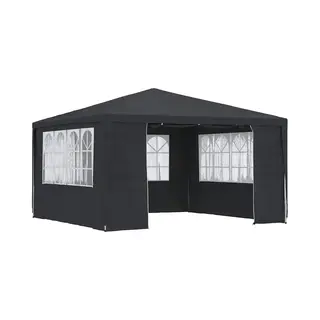 VidaXL - Partytent - Met - Zijwanden - Professioneel - 90 - G/m² - 4x4 - M - Antraciet