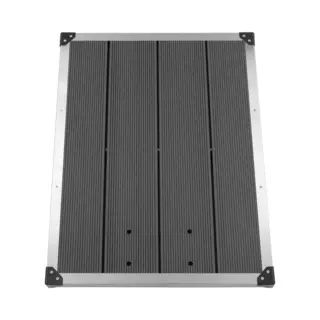 VidaXL - Buitendouchebak - 80x62 - Cm - Hkc - Roestvrij - Staal - Grijs