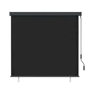 VidaXL Rolgordijn Voor Buiten 160x250 Cm Antraciet