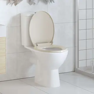 Toilettensitz Mit Absenkautomatik Aprikose Oval Vidaxl
