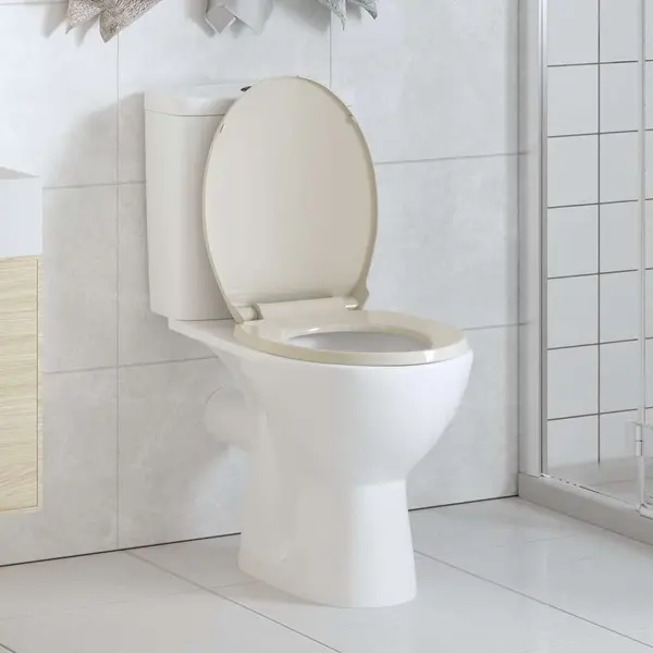 Toilettensitz Mit Absenkautomatik Aprikose Oval Vidaxl thumbnail