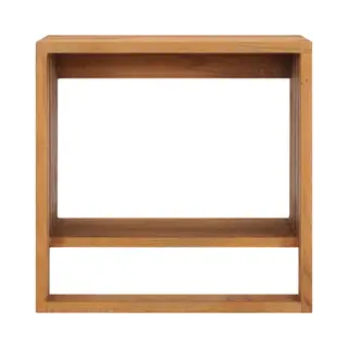 VidaXL Teak Massiv Handtuchregal Wandmontage Handtuchhalter Wandregal Bad Handtuchablage Hängeregal Badablage Badregal Regal 35x20x35cm