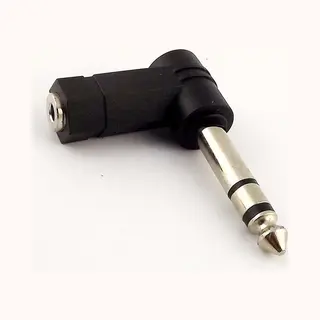 Dolphix 6, 35mm Jack (m) - 3, 5mm Jack (v) Haakse Stereo Audio Adapter