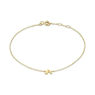 Isabel Bernard | 585er Gold Armband Damen Mit Initialen Buchstaben X | Le Marais | IB320101-X